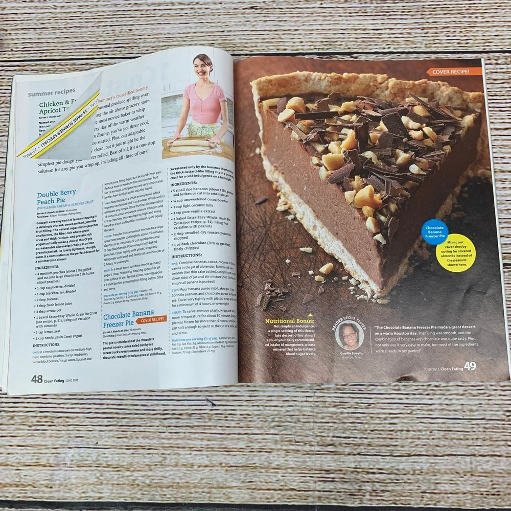 Clean Eating Magazine [June‎ 2011] Volume 4 Issue 5 Chilled Chocolate Dessert